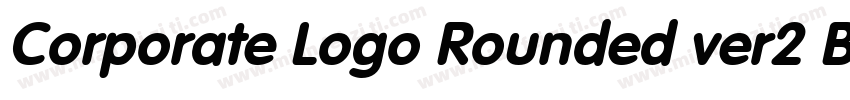 Corporate Logo Rounded ver2 Bd字体转换